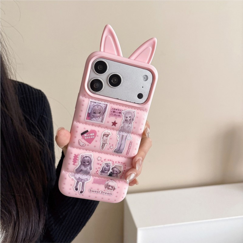 Japanese Y2K Cute Bunny Ear Ph - đánh giá và giá Phone Cases For Girls