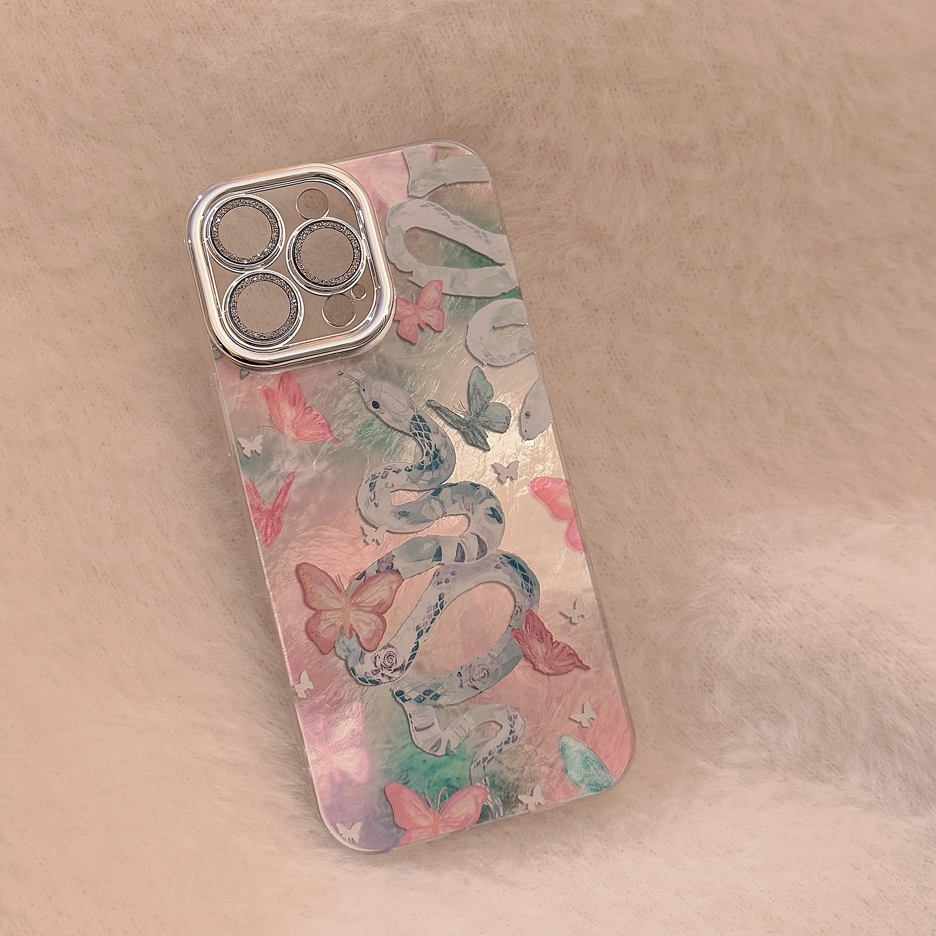 Luxury Snake Butterfly Iridesc - đánh giá và giá Phone Cases Ysl